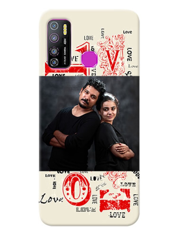 Custom Infinix Hot 9 Pro mobile cases online: Trendy Love Design Case
