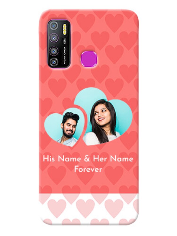 Custom Infinix Hot 9 Pro personalized phone covers: Couple Pic Upload Design