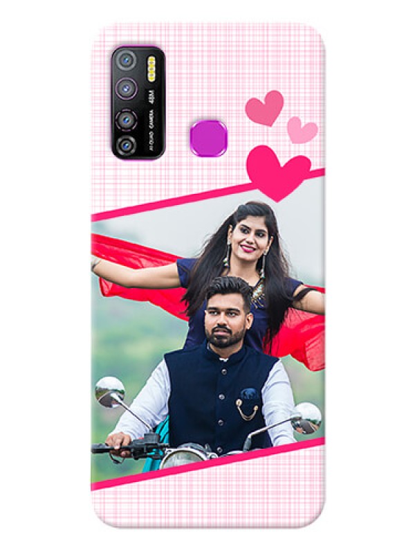 Custom Infinix Hot 9 Pro Personalised Phone Cases: Love Shape Heart Design