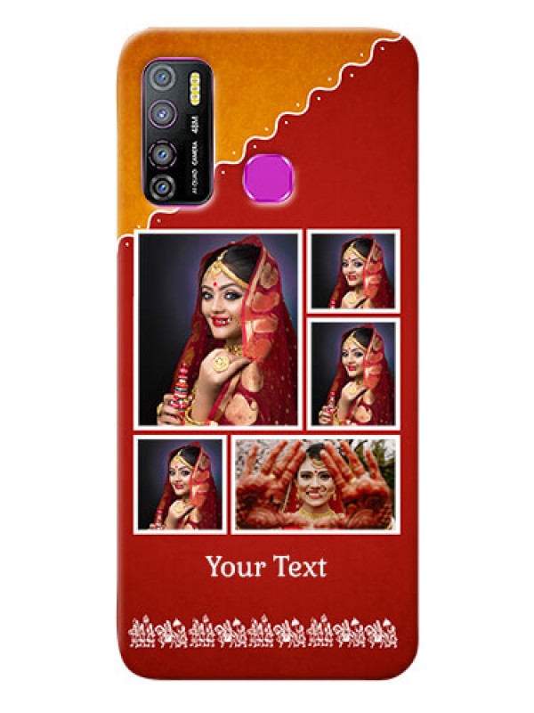 Custom Infinix Hot 9 Pro customized phone cases: Wedding Pic Upload Design