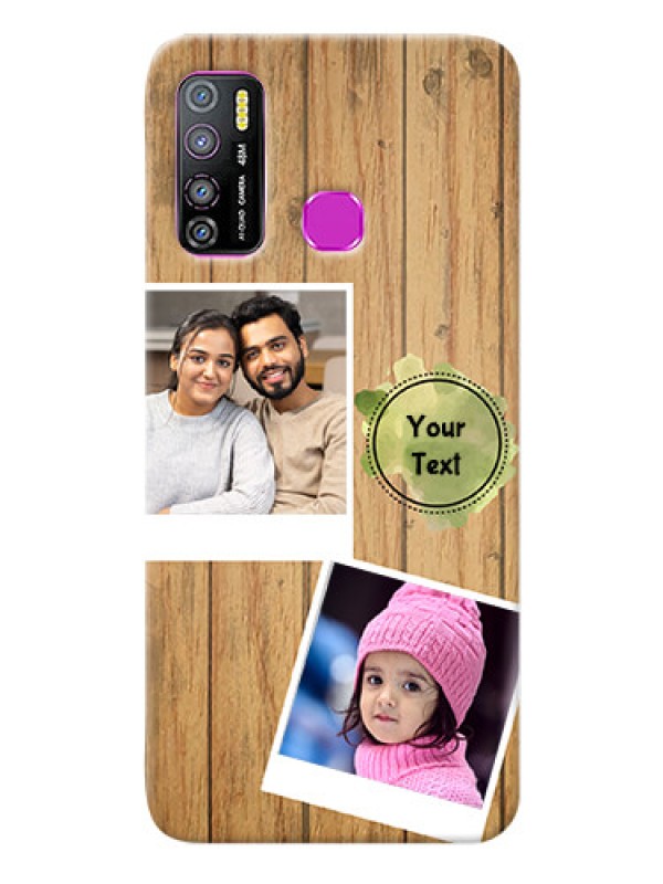 Custom Infinix Hot 9 Pro Custom Mobile Phone Covers: Wooden Texture Design