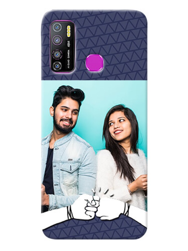 Custom Infinix Hot 9 Pro Mobile Covers Online with Best Friends Design  