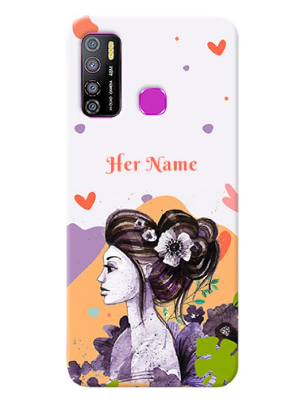 Custom Infinix Hot 9 Pro Custom Mobile Case with Woman And Nature Design