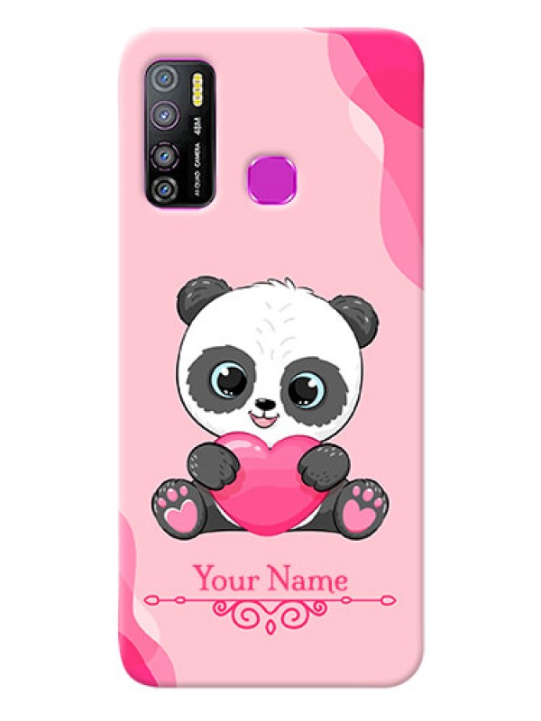 Custom Infinix Hot 9 Pro Mobile Back Covers: Cute Panda Design