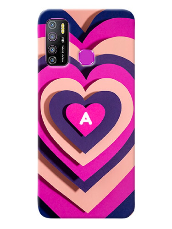 Custom Infinix Hot 9 Pro Custom Mobile Case with Cute Heart Pattern Design