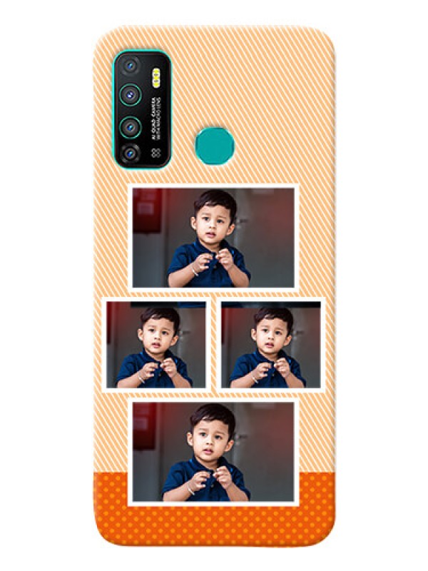 Custom Infinix Hot 9 Mobile Back Covers: Bulk Photos Upload Design