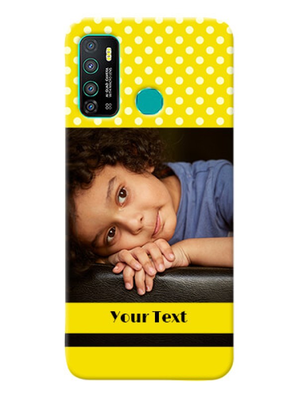 Custom Infinix Hot 9 Custom Mobile Covers: Bright Yellow Case Design