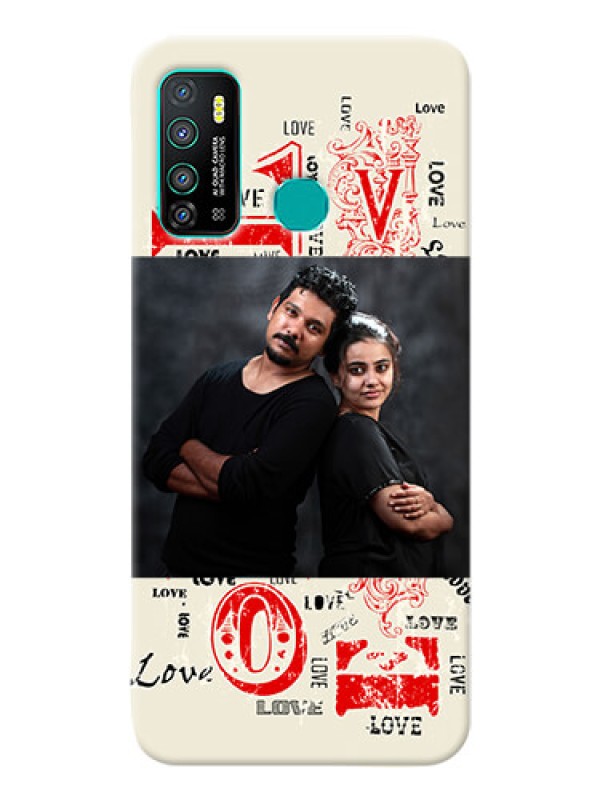 Custom Infinix Hot 9 mobile cases online: Trendy Love Design Case