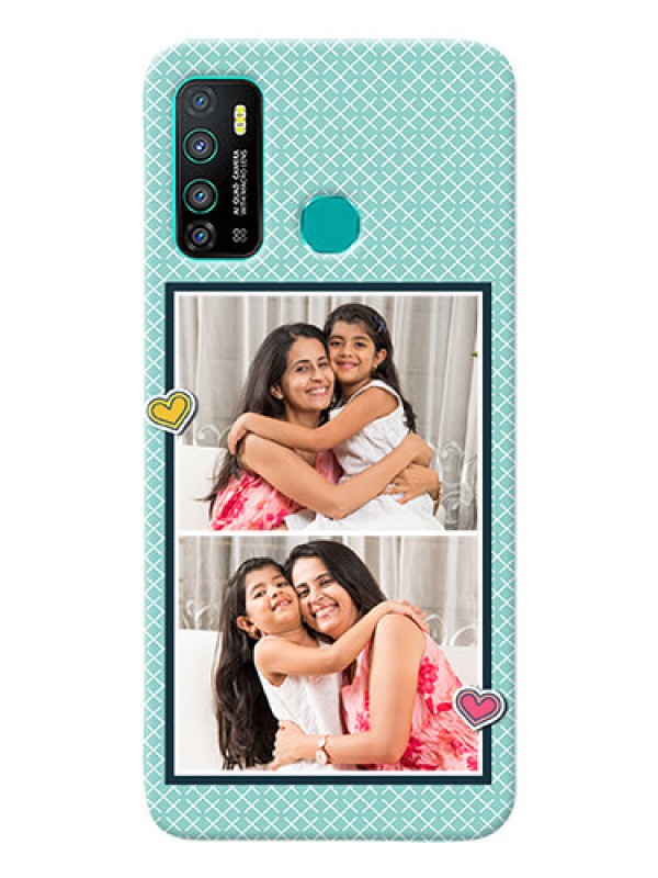 Custom Infinix Hot 9 Custom Phone Cases: 2 Image Holder with Pattern Design