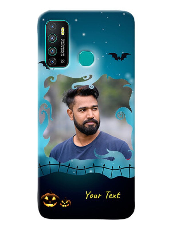 Custom Infinix Hot 9 Personalised Phone Cases: Halloween frame design