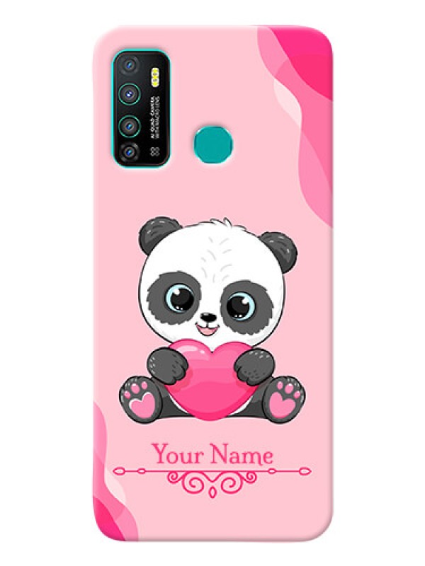 Custom Infinix Hot 9 Mobile Back Covers: Cute Panda Design