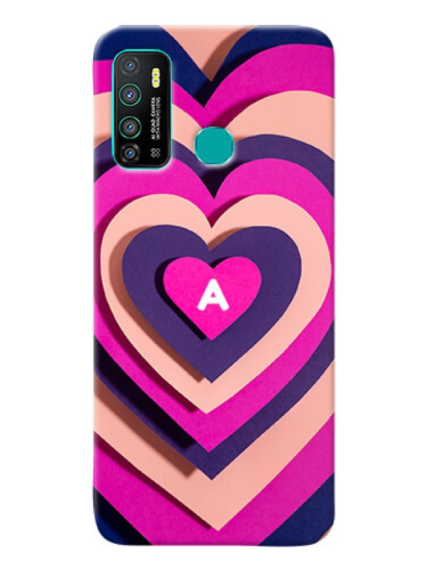 Custom Infinix Hot 9 Custom Mobile Case with Cute Heart Pattern Design