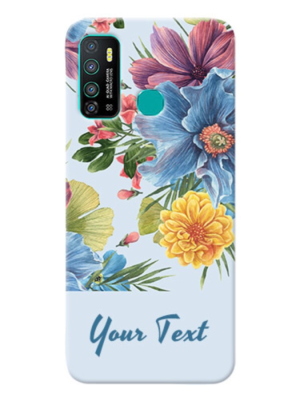 Custom Infinix Hot 9 Custom Phone Cases: Stunning Watercolored Flowers Painting Design