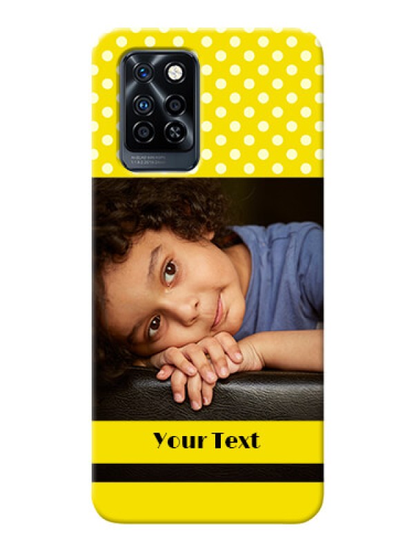 Custom Infinix Note 10 Pro Custom Mobile Covers: Bright Yellow Case Design