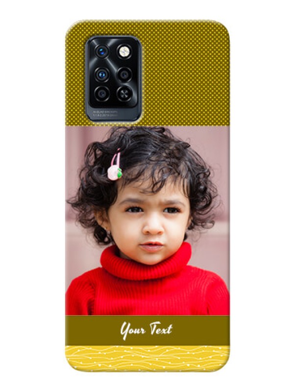 Custom Infinix Note 10 Pro custom mobile back covers: Simple Green Color Design