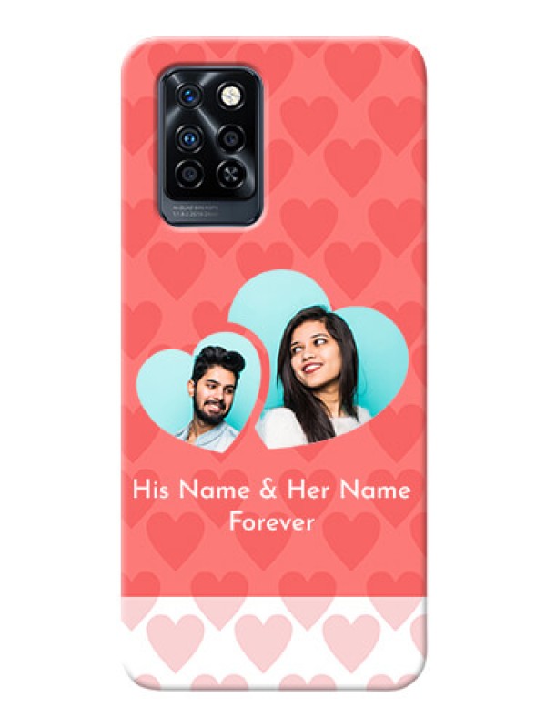 Custom Infinix Note 10 Pro personalized phone covers: Couple Pic Upload Design