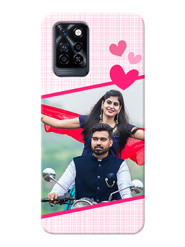 Custom Infinix Note 10 Pro Personalised Phone Cases: Love Shape Heart Design