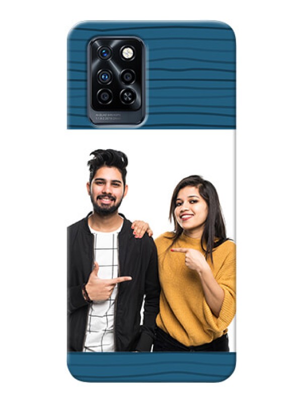 Custom Infinix Note 10 Pro Custom Phone Cases: Blue Pattern Cover Design