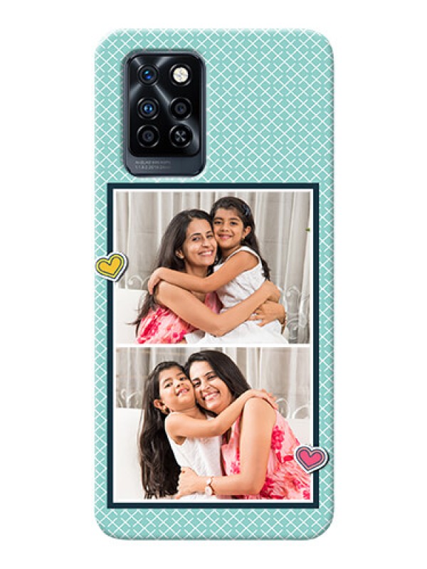 Custom Infinix Note 10 Pro Custom Phone Cases: 2 Image Holder with Pattern Design