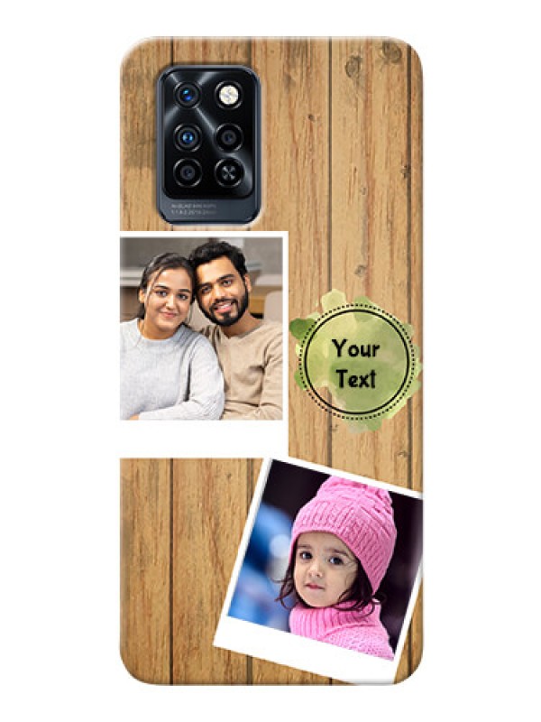 Custom Infinix Note 10 Pro Custom Mobile Phone Covers: Wooden Texture Design