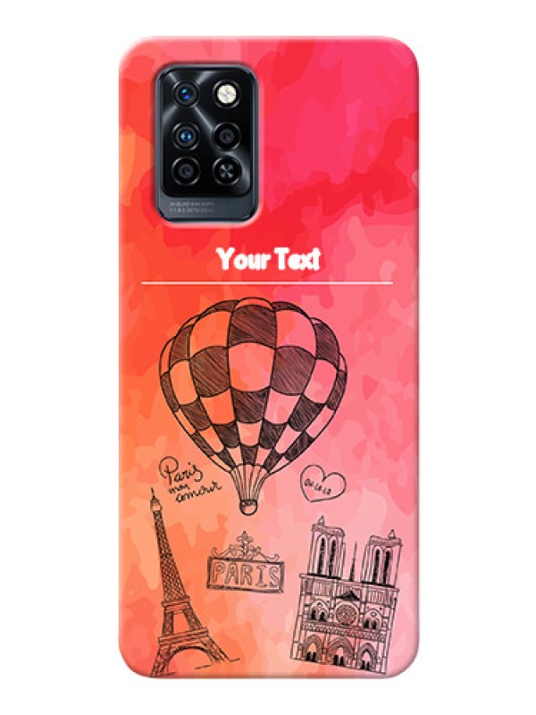 Custom Infinix Note 10 Pro Personalized Mobile Covers: Paris Theme Design