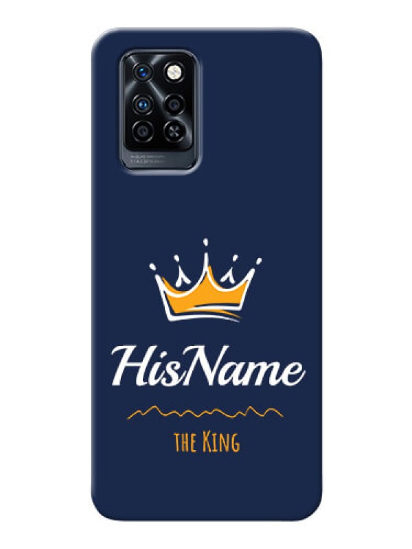 Custom Infinix Note 10 Pro King Phone Case with Name