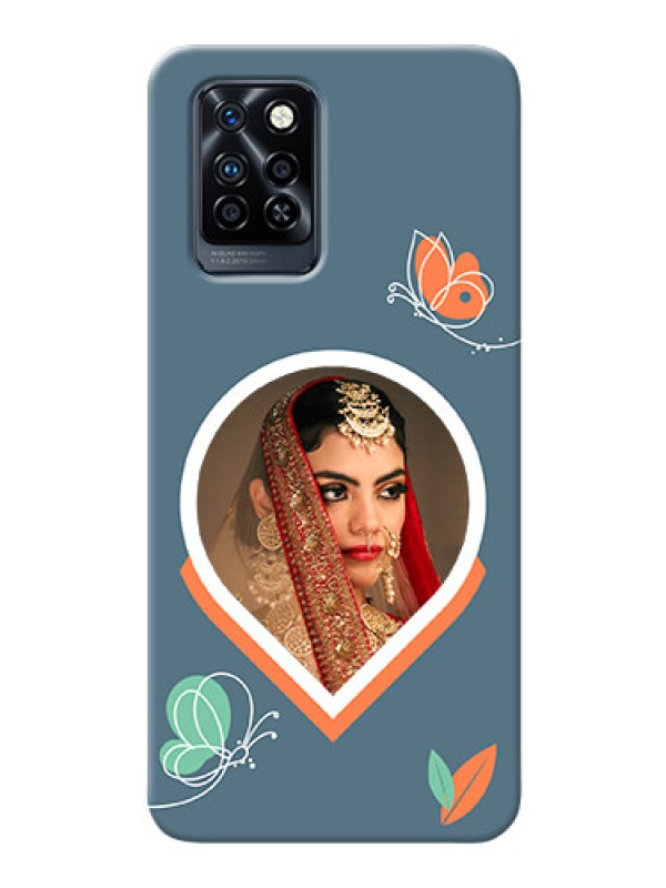 Custom Infinix Note 10 Pro Custom Mobile Case with Droplet Butterflies Design