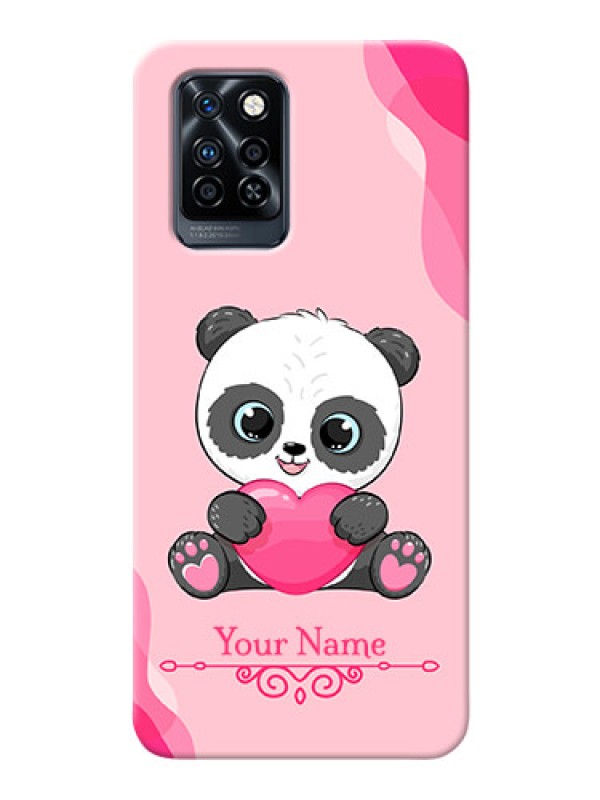 Custom Infinix Note 10 Pro Mobile Back Covers: Cute Panda Design