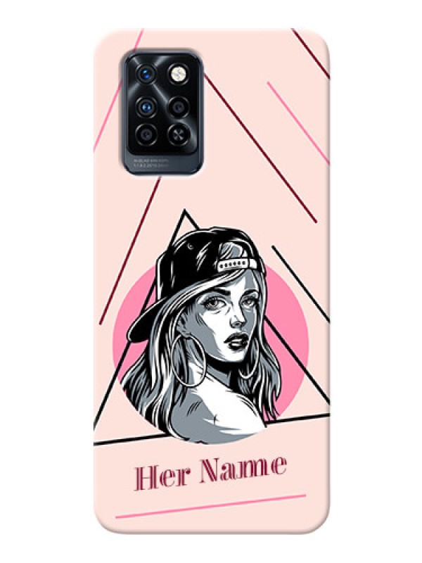 Custom Infinix Note 10 Pro Custom Phone Cases: Rockstar Girl Design
