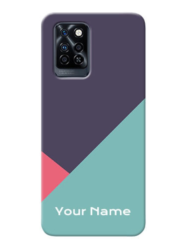Custom Infinix Note 10 Pro Custom Phone Cases: Tri Color abstract Design
