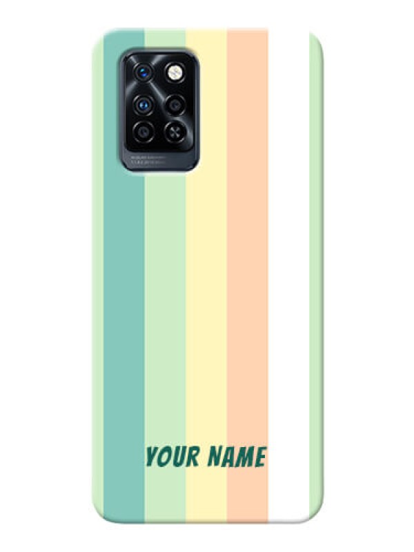 Custom Infinix Note 10 Pro Back Covers: Multi-colour Stripes Design