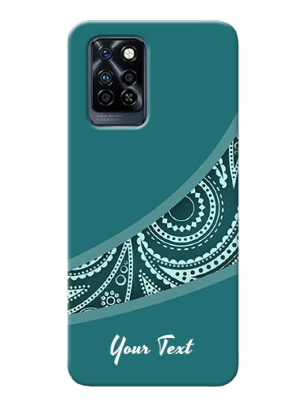 Custom Infinix Note 10 Pro Custom Phone Covers: semi visible floral Design