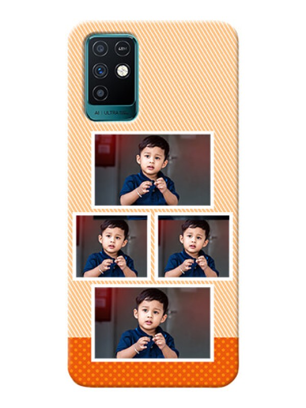 Custom Infinix Note 10 Mobile Back Covers: Bulk Photos Upload Design