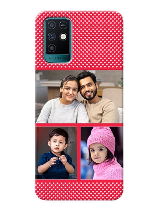 Custom Infinix Note 10 mobile back covers online: Bulk Pic Upload Design