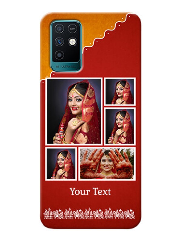 Custom Infinix Note 10 customized phone cases: Wedding Pic Upload Design