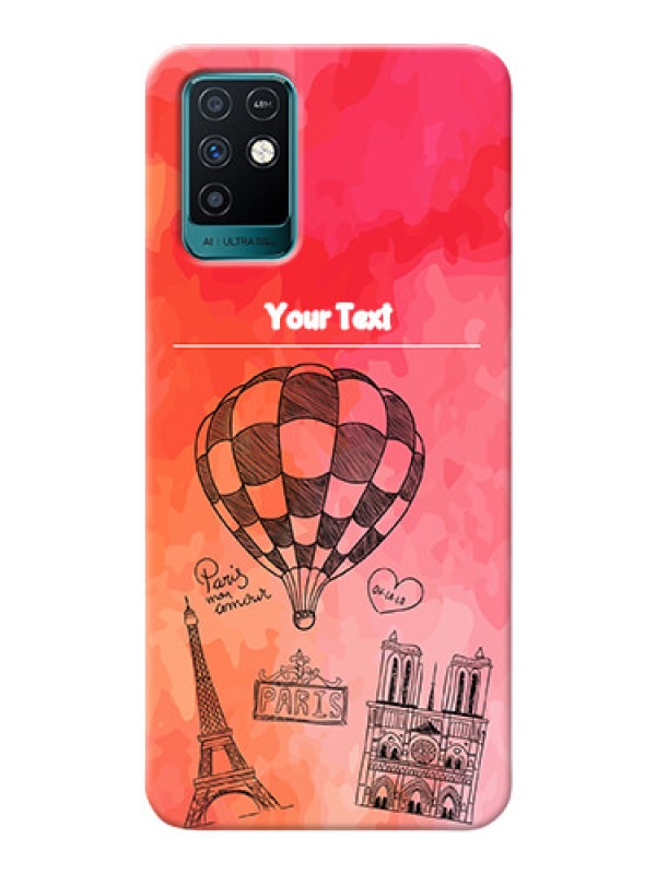 Custom Infinix Note 10 Personalized Mobile Covers: Paris Theme Design