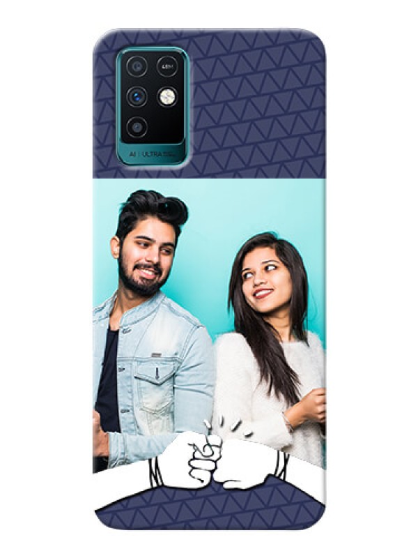 Custom Infinix Note 10 Mobile Covers Online with Best Friends Design 