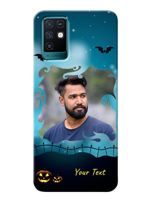 Custom Infinix Note 10 Personalised Phone Cases: Halloween frame design