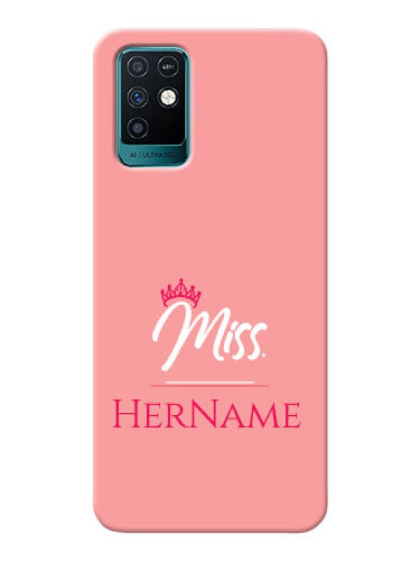 Custom Infinix Note 10 Custom Phone Case Mrs with Name