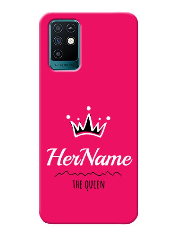 Custom Infinix Note 10 Queen Phone Case with Name