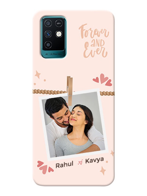 Custom Infinix Note 10 Phone Back Covers: Forever and ever love Design