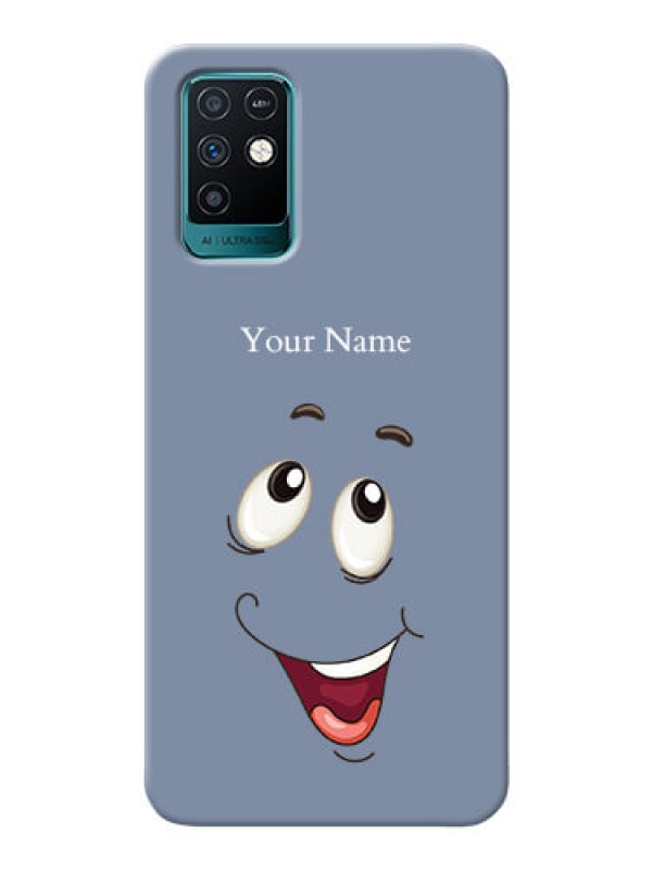 Custom Infinix Note 10 Phone Back Covers: Laughing Cartoon Face Design