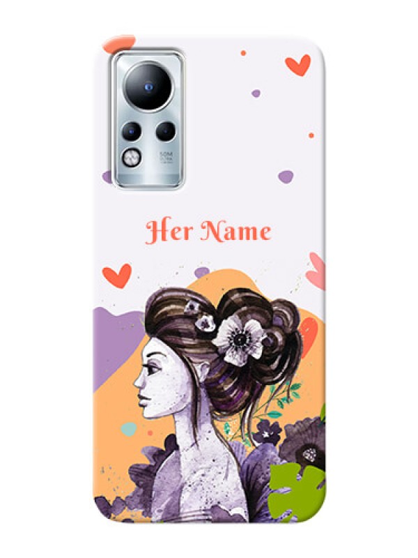Custom Infinix Note 11 Custom Mobile Case with Woman And Nature Design