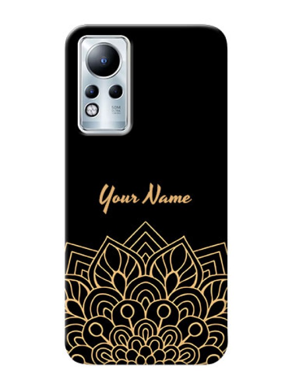 Custom Infinix Note 11 Back Covers: Golden mandala Design