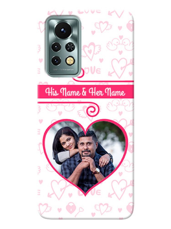 Custom Infinix Note 11s Personalized Phone Cases: Heart Shape Love Design