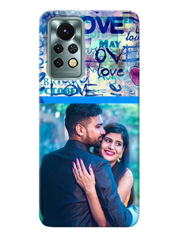 Custom Infinix Note 11s Mobile Covers Online: Colorful Love Design