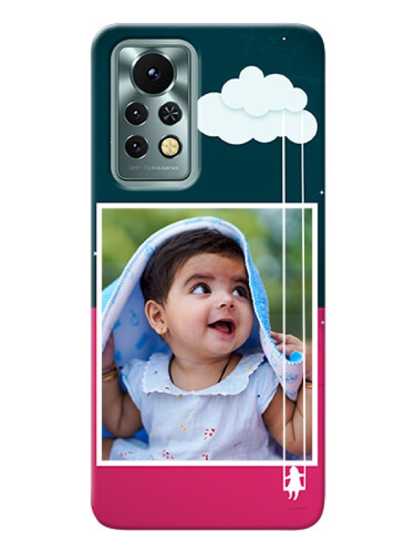 Custom Infinix Note 11s custom phone covers: Cute Girl with Cloud Design