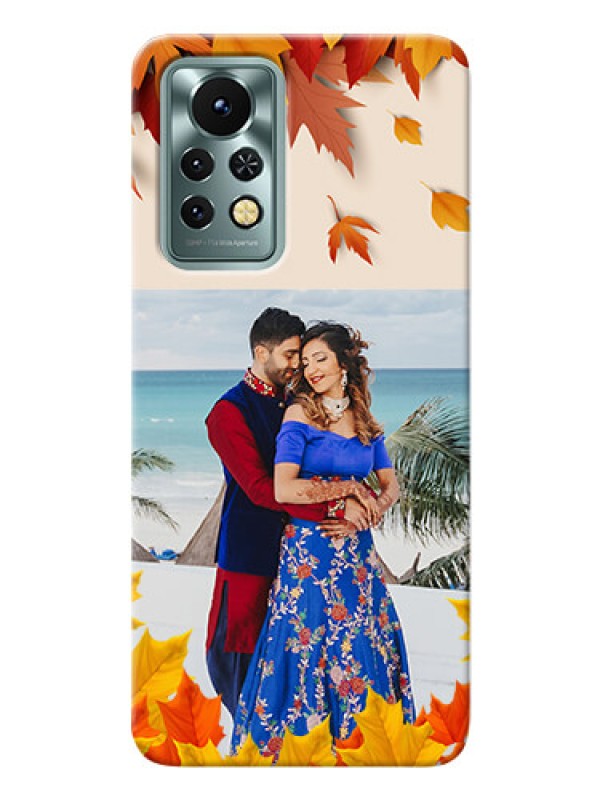 Custom Infinix Note 11s Mobile Phone Cases: Autumn Maple Leaves Design