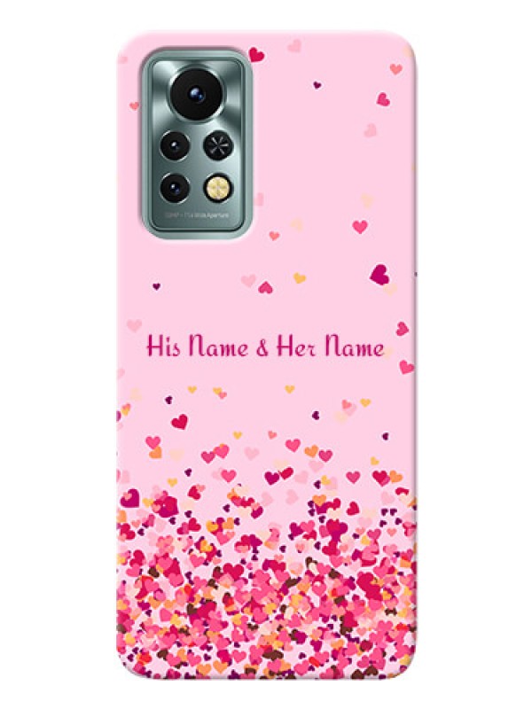 Custom Infinix Note 11S Phone Back Covers: Floating Hearts Design