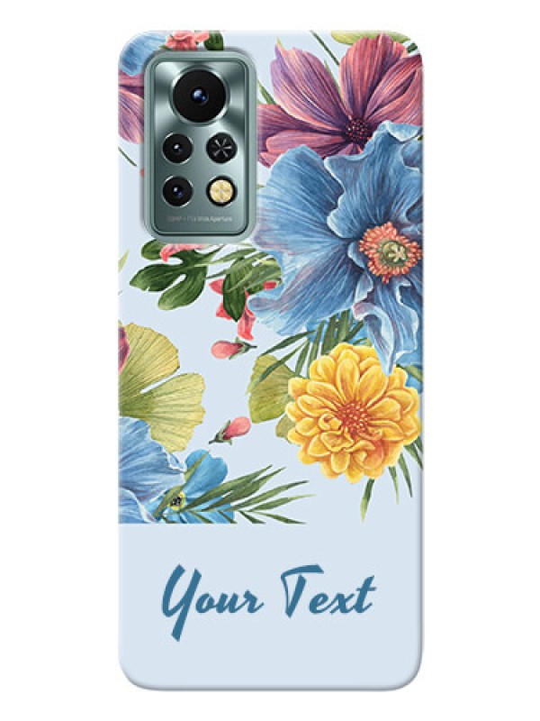Custom Infinix Note 11S Custom Phone Cases: Stunning Watercolored Flowers Painting Design